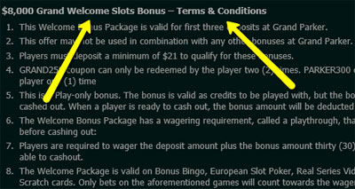 Wagering Requirements of a Casino Welcome Bonus