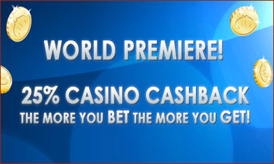 VideoSlots.com Casino Cashback